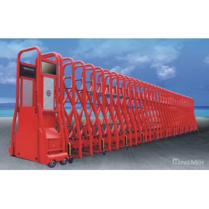 Buy cheap Red Electric Automatic Retractable Gate Trackless with Anti-Collision IR Sensor from wholesalers