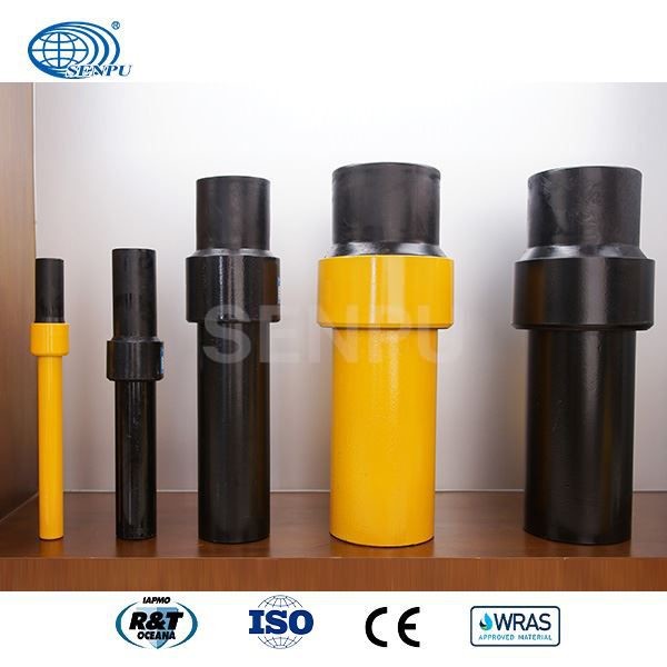 Quality Gas Supply PE To Steel Transition Fittings Yellow Black OEM DN25 To 315mm for sale