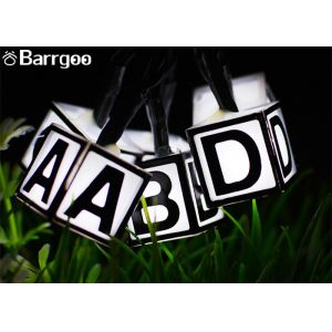 Buy cheap Creative Letter Solar Powered Outdoor Christmas String Lights Waterproof Plastic Material from wholesalers