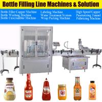 Buy cheap 12000BPH Chili Sauce Filling Machine chili paste bottle filling machine product