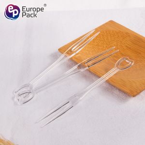 Wholesalehigh quality heart-shaped disposable plastic dessert fork