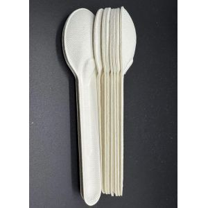 Disposable Biodegradable Food Grade Paper Pulp Cutlery For Home And Commercial