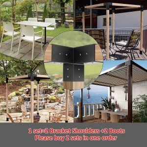 Buy cheap Powder Coated Right Angle Corner Bracket for Sustainable Metal Pergola Accessories from wholesalers