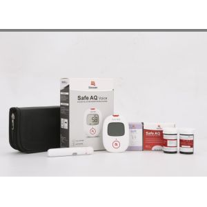 ISO 15197 Home Glucose Testing Kit 0.6ul Blood Volume Test Range 1.11-33.3 Light