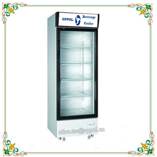 Quality OP-212 Single Glass Door Customized Capacity Cooler , Cooler for Beverage Storage for sale