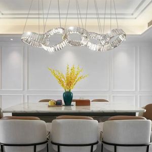 Buy cheap Ceiling Crystal Nimbus Ring Chandelier 99W LED High Bearing Capacity from wholesalers