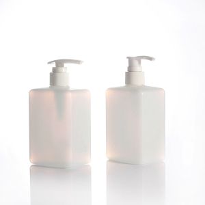 Buy cheap Translucent HDPE 300ml Hand Sanitizer Bottle Square Push Type from wholesalers