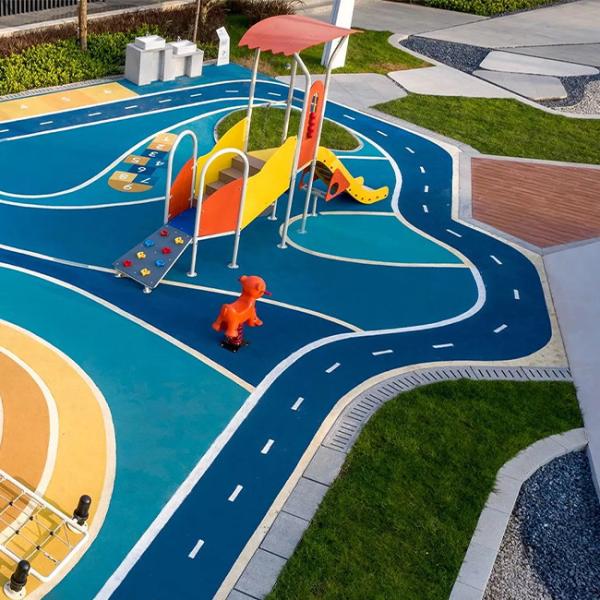 Quality Nontoxic 4mm EPDM Playground Surface For Basketball Court for sale