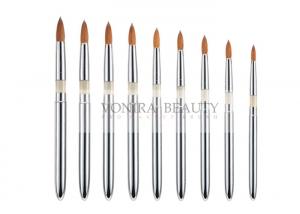 Buy cheap Round Tapered Nature Nail Art Brush Set With Acrylic And Aluminum Handle from wholesalers