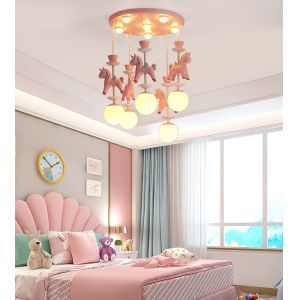 Buy cheap Kid Room E27 Nordic Pink Modern Pendant Light with Five or Three Heads from wholesalers