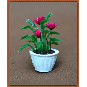 model potted plant---decoration flower,artificial pot,1:25 plot,3CM potted plant
