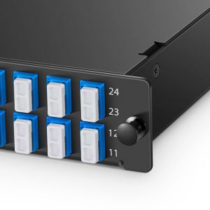 2MT12LC2SMFAF 2 MTP To 12 LC 12 Core Fiber Patch Panel Liu 24 Fibers OS2 Single