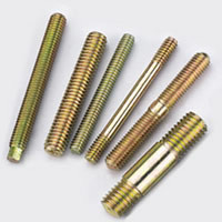 Buy cheap Brass Studs, DIN Steel Double End Stud, Precision Hardware Parts M2.5 - M24 product