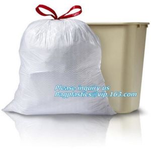 Buy cheap drawstring trash bags on roll disposable bag in compostable, biodegradable compostable drawstring non plastic trash bag from wholesalers