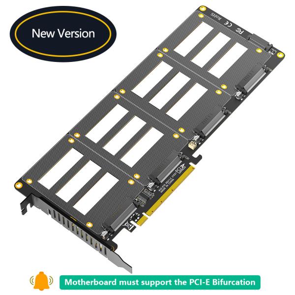 Quality U.2 to PCI-e Riser Adapter PCIe4.0 X16 to 2.5" U.2 (SFF-8639) SSD Expansion Card for sale