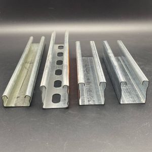 China High Stength Hot Dip Galvanized Strut Channel with Rib on sale