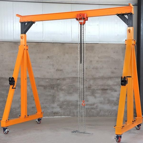 Aluminum Mobile Gantry Crane Span 3m-10m Hoist Trolley