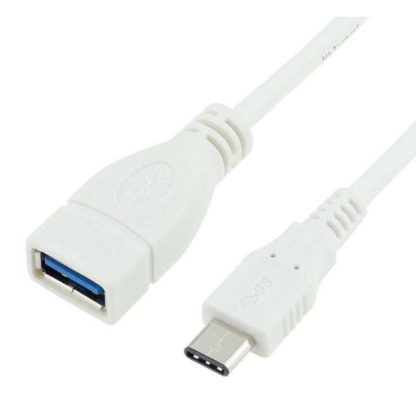 White USB3.1 Type C to USB 3.0 male extension cable, 1m 1.5m 2m 3m, OEM/ODM