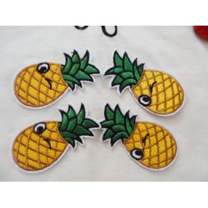 Buy cheap Hot Fix Motif Pineapple Embroidery Applique for Jeans from wholesalers