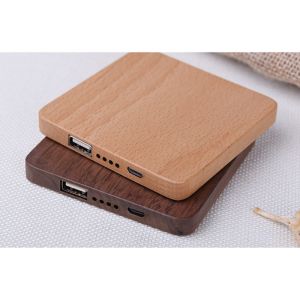 Buy cheap 7800mAh Carved Wood Power Bank Customized Design Silk Screen Logo from wholesalers
