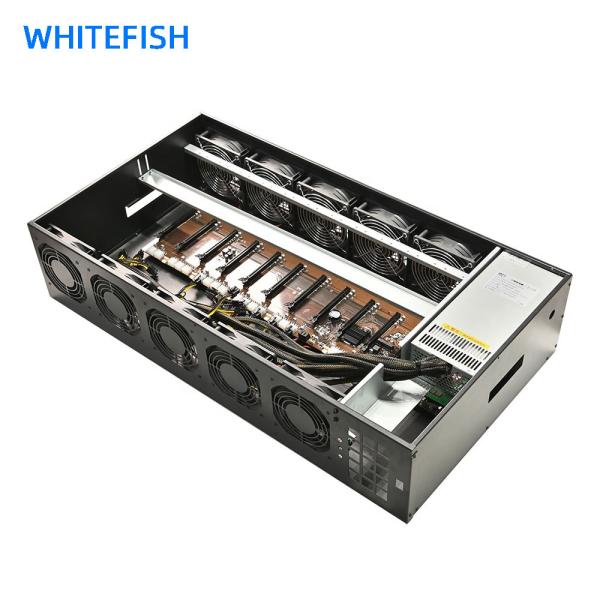 Quality G3900 12 Gpu Ethereum Mining Rigs GPU Rig Case With Double Row Fans for sale