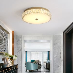 Buy cheap Modern Simple Light Luxury Crystal Lamp Bedroom Lamp Round led room light(WH-CA-84) from wholesalers