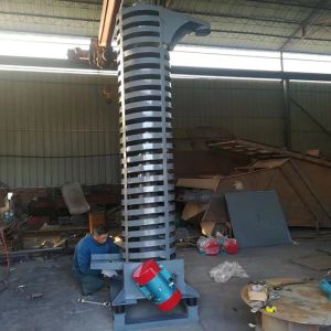 High-Efficiency 2-8m Vertical Vibration Screw Elevator Feeder For Fertilizers