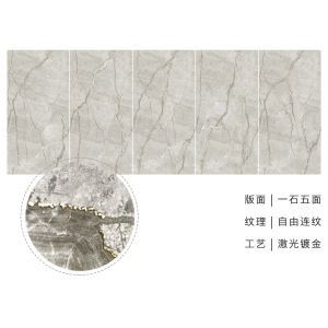 China Luxury Golden line Polished Glazed Marble Stone Slab Wall Floor Tiles 900x1800 Glossy Finish Porcelain Tiles For Floor  and wall Use on sale
