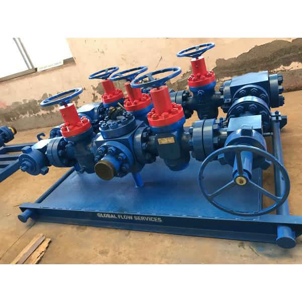 Buy cheap Surface Well Testing Wellhead Manifold With Choke Valves 3 1/8" X 5000# from wholesalers