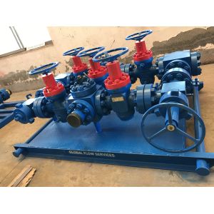 Buy cheap Surface Well Testing Wellhead Manifold With Choke Valves 3 1/8" X 5000# from wholesalers