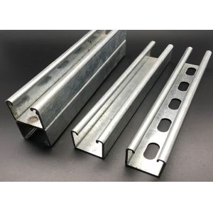 Buy cheap Pregalvanized Plain Slotted Unistrut C Channel Rail from wholesalers