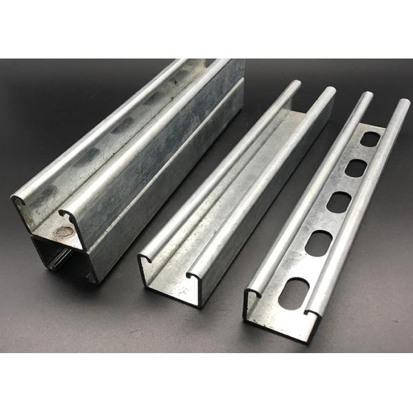 Buy cheap Pregalvanized Plain Slotted Unistrut C Channel Rail from wholesalers