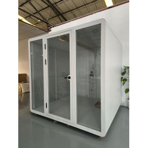 Buy cheap Steel Structure Soundproof Portable Booth Customized Modern Office Pods from wholesalers