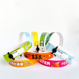 Disposable Pvc Wristbands Supplier Water Resistant Customizable Logo Text Event
