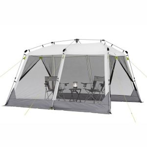 Buy cheap 350*300*210CM Grey Waterproof Branding Custom Pop Up Camping Tents With DAP Delivery Term And Ventilation Mesh Windows from wholesalers