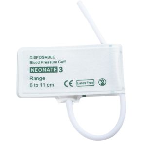 Buy cheap Single Tube Size 3 6-11cm Disposable Neonate NIBP Cuff Shelf Life 24 months Latex-free from wholesalers