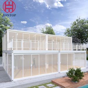 Buy cheap Zontop Modern Frame Cheap  Easy Assemble 2 Story China Designed Modern  Luxry Prefab Prefabricated House Container Home from wholesalers