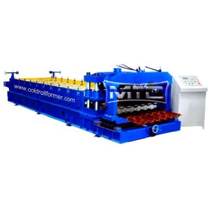 Buy cheap Roofing Step Glazed Tile Roll Forming Machine product