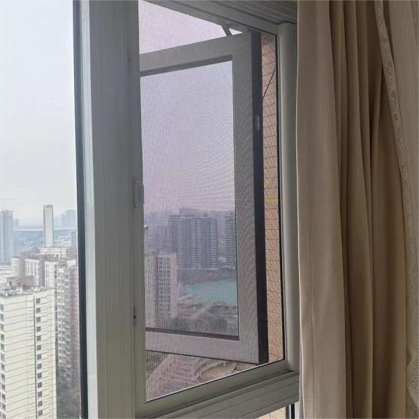 Fiberglass Retractable Screen Window Insect Resistant Mesh Window Customizable