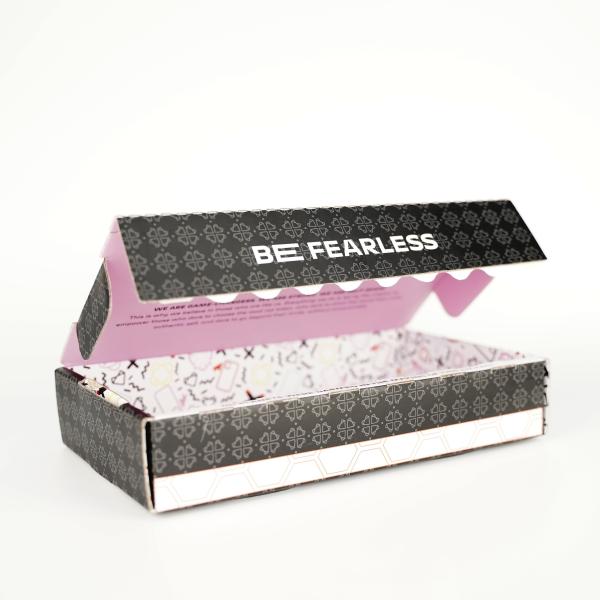 Buy cheap Custom Logo Shipping Box With Zipper Strip Commerce Mailing Adhesive Tear Strip Open Postal Self Seal Mailer Box from wholesalers