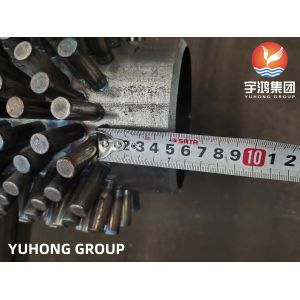 Buy cheap ASTM A335 GR.P9 Studded Finned Seamless Pipe TP410 AL CS Studs Alloy Fin Pipe from wholesalers