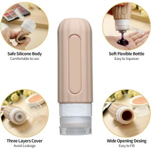 Buy cheap Compact Silicone Travel Toiletry Bottles Squeezable Bpa Free 3Oz from wholesalers