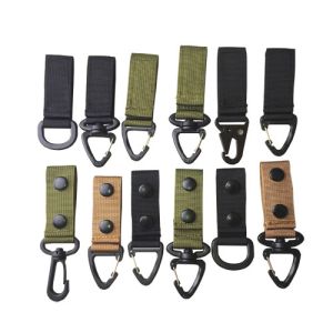 Outdoor Nylon Web Belt Hook Backpack Hanging Swivel Hook Tactical Army Strap