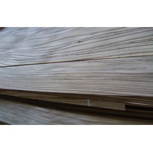 Buy cheap Zebrano Eco-Friendly Sliced Veneer Natural Brown With Sliced Cut Technics from wholesalers