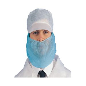 Fluid Resistant Disposable Non Woven Beard Cover Single Head Loop Hypoallergenic