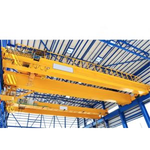 Buy cheap 20t Double Girder Overhead Crane with 20m Span in Yellow A5 working duty from wholesalers