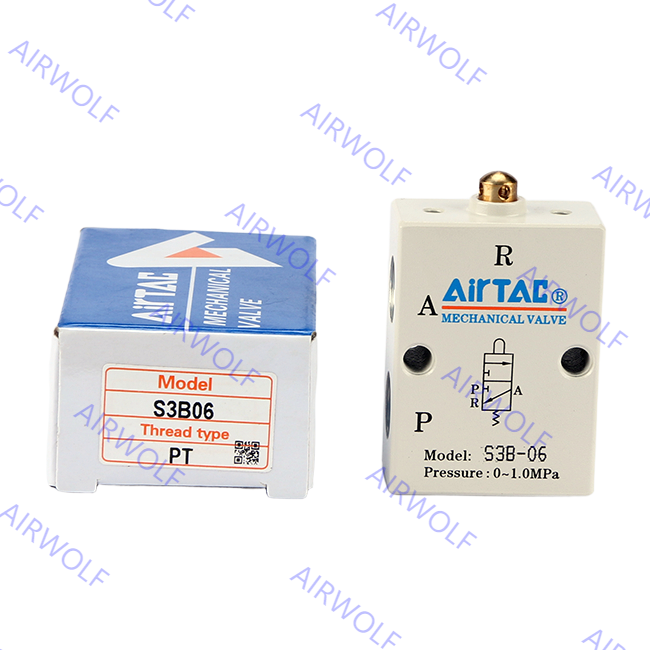 Buy cheap S3B-M5, S3B-06, S3B-08 AIRTAC S3 Series 3/2 way Control Valve M5 1/8