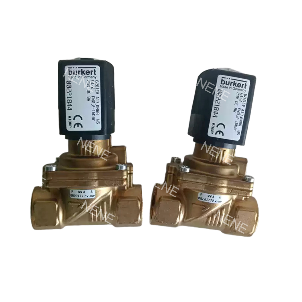 Buy cheap Burkert Solenoid Control Valve 00322502 6281 G3/8 2/2 Normally Closed 10.0 Flow Hole NBR Sealed Brass Valve Body DC24V 8W 0.2-16bar -10~+80 ℃ from wholesalers