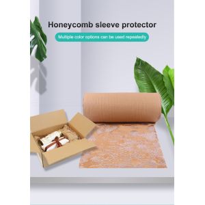 Buy cheap Eco Friendly 50CM*250M Honeycomb Wrapping Paper Mechanical Pulp from wholesalers