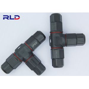 Buy cheap PA66 Material 20A Waterproof Power Connector Splitter 2 Pin 3 Pin Screw Type from wholesalers